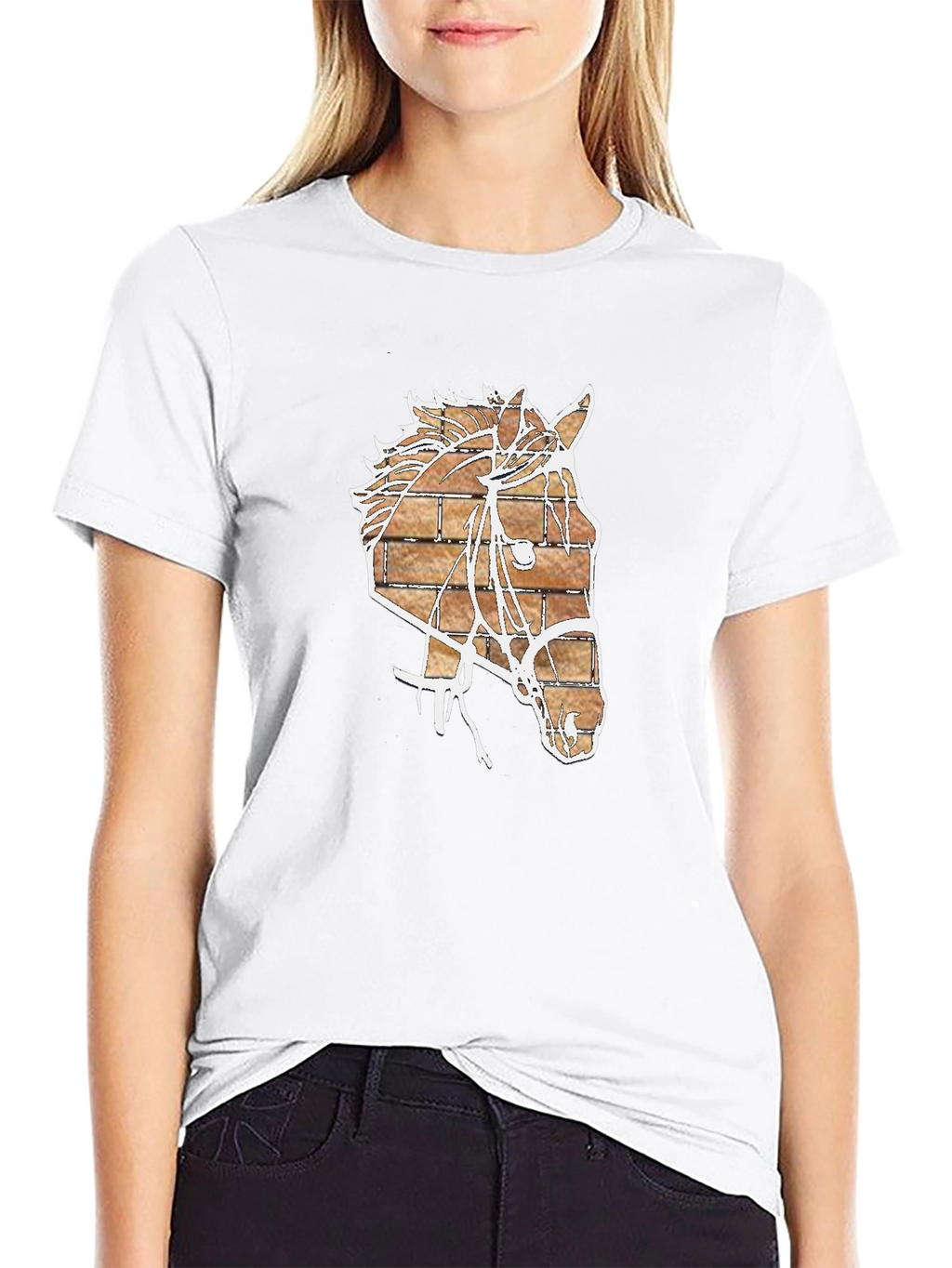 Brick Horse Graphic T-Shirt
