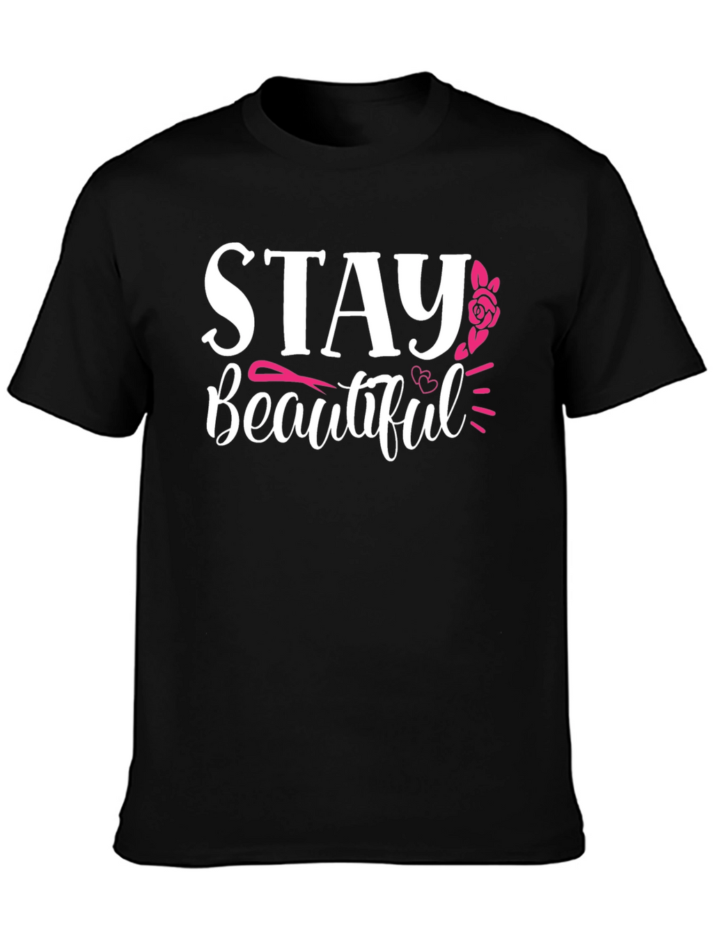 Stay Beautiful Graphic T-Shirt - Black