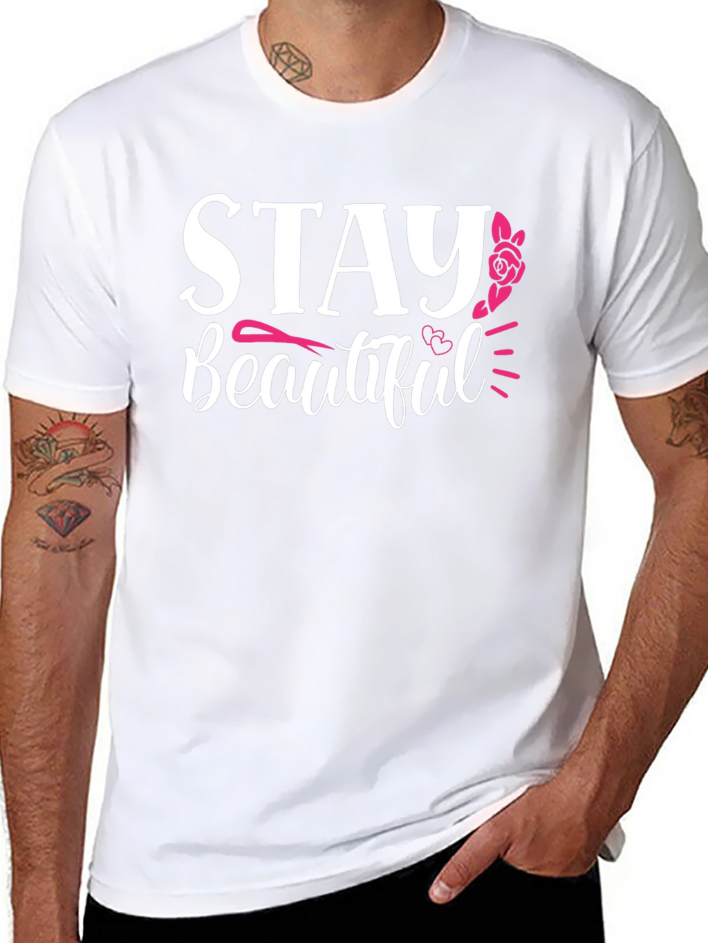Stay Beautiful Graphic T-Shirt - Black