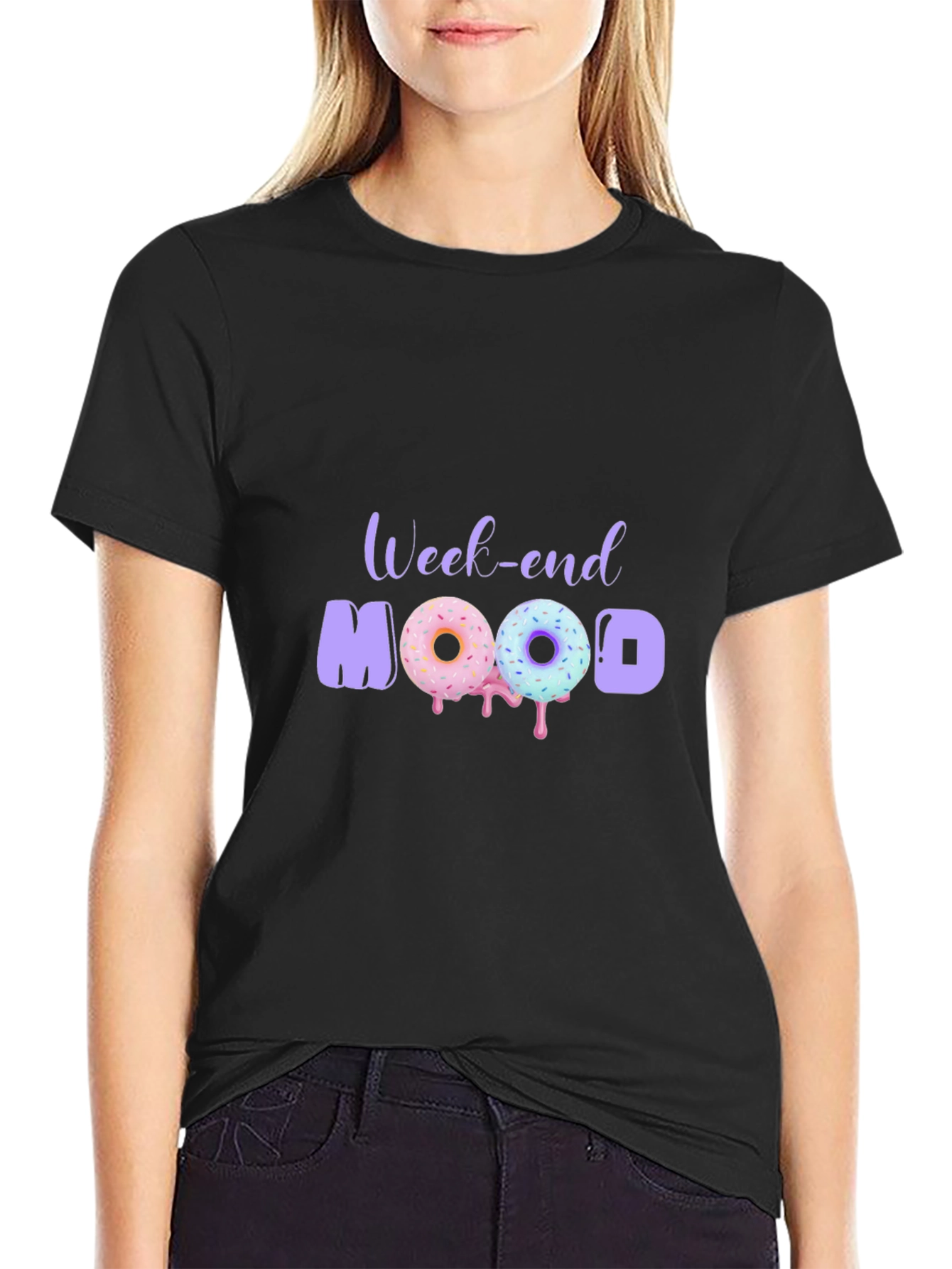 Weekend Mood Donut T-Shirt - Casual Style