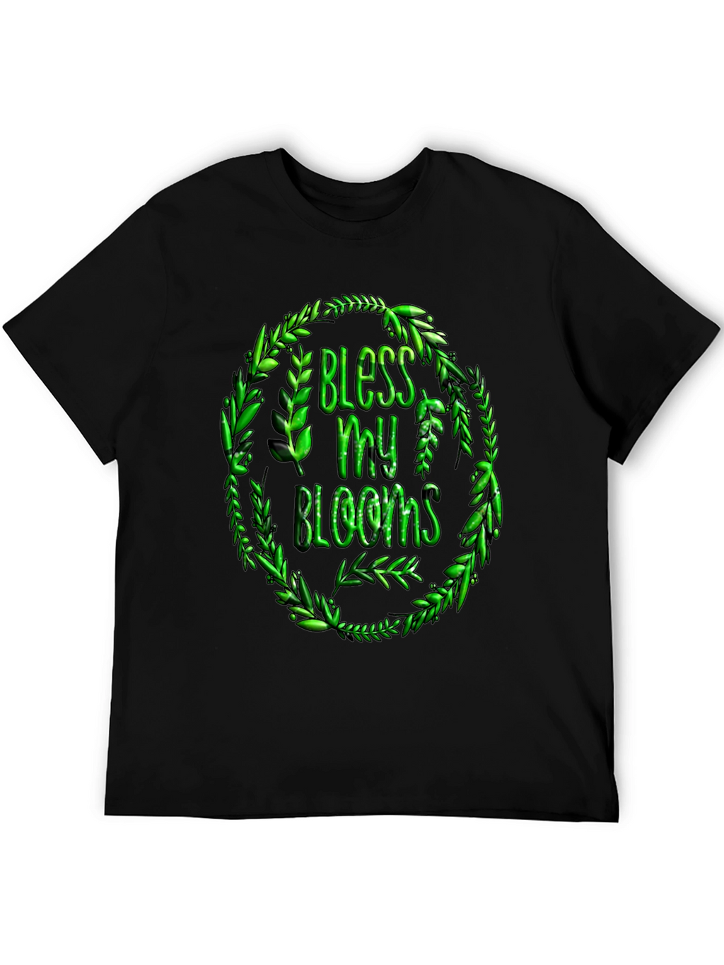 Bless My Blooms Graphic T-Shirt - Black