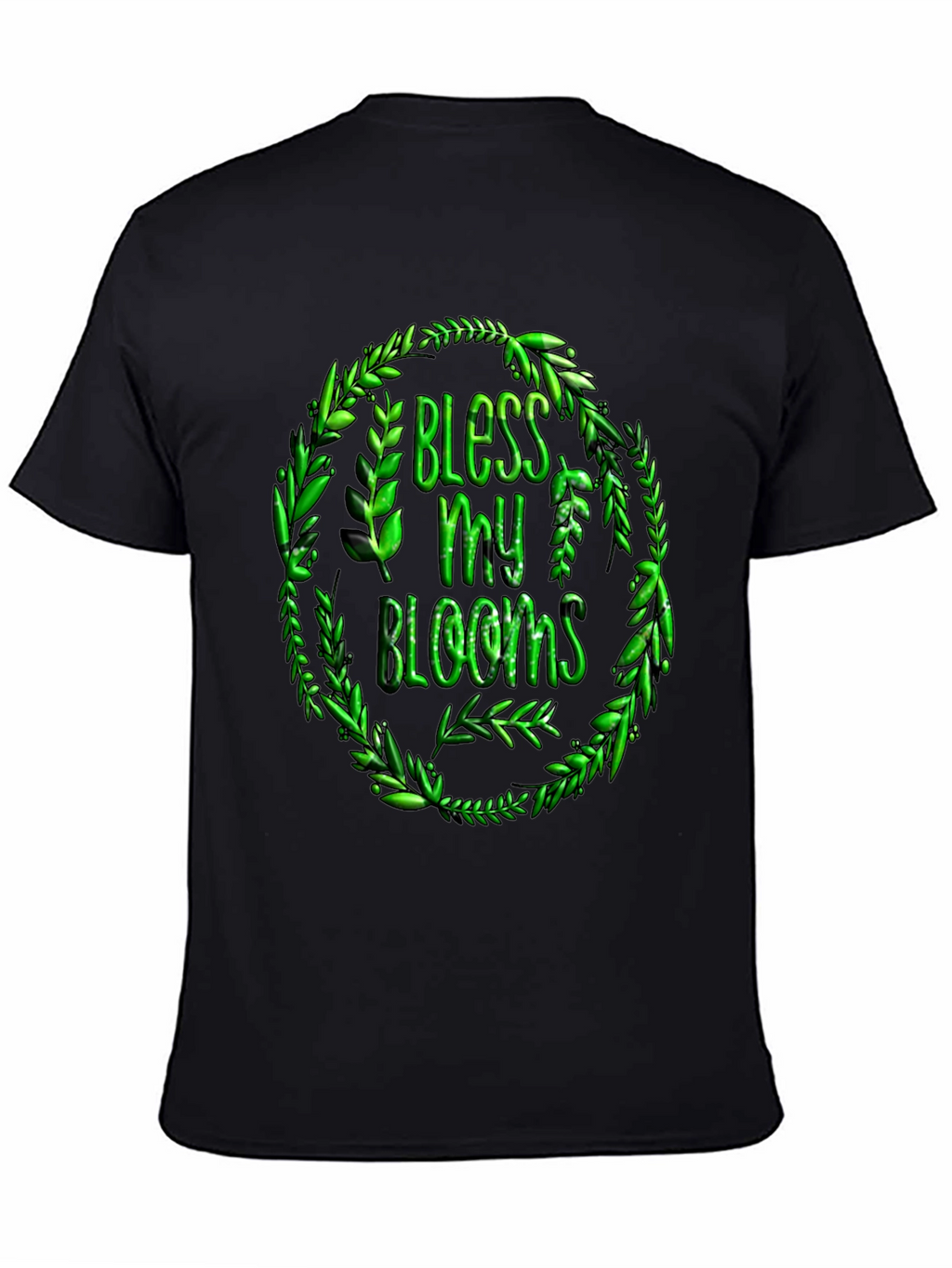 Bless My Blooms Graphic T-Shirt - Black