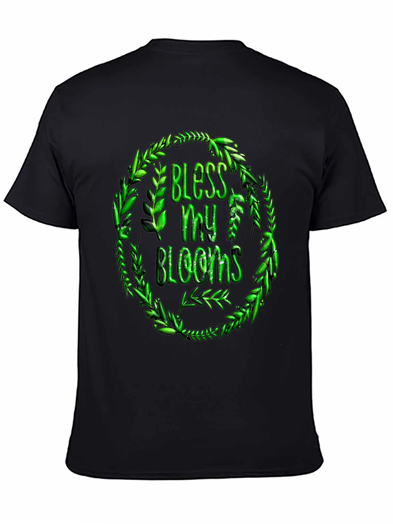 Bless My Blooms Graphic T-Shirt - Black