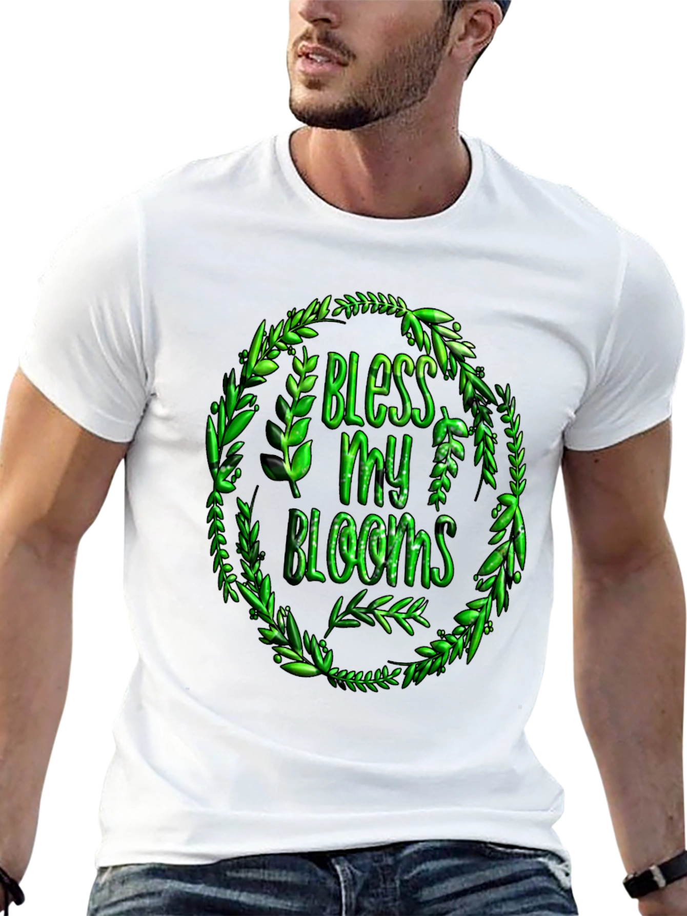 Bless My Blooms Graphic T-Shirt - Black