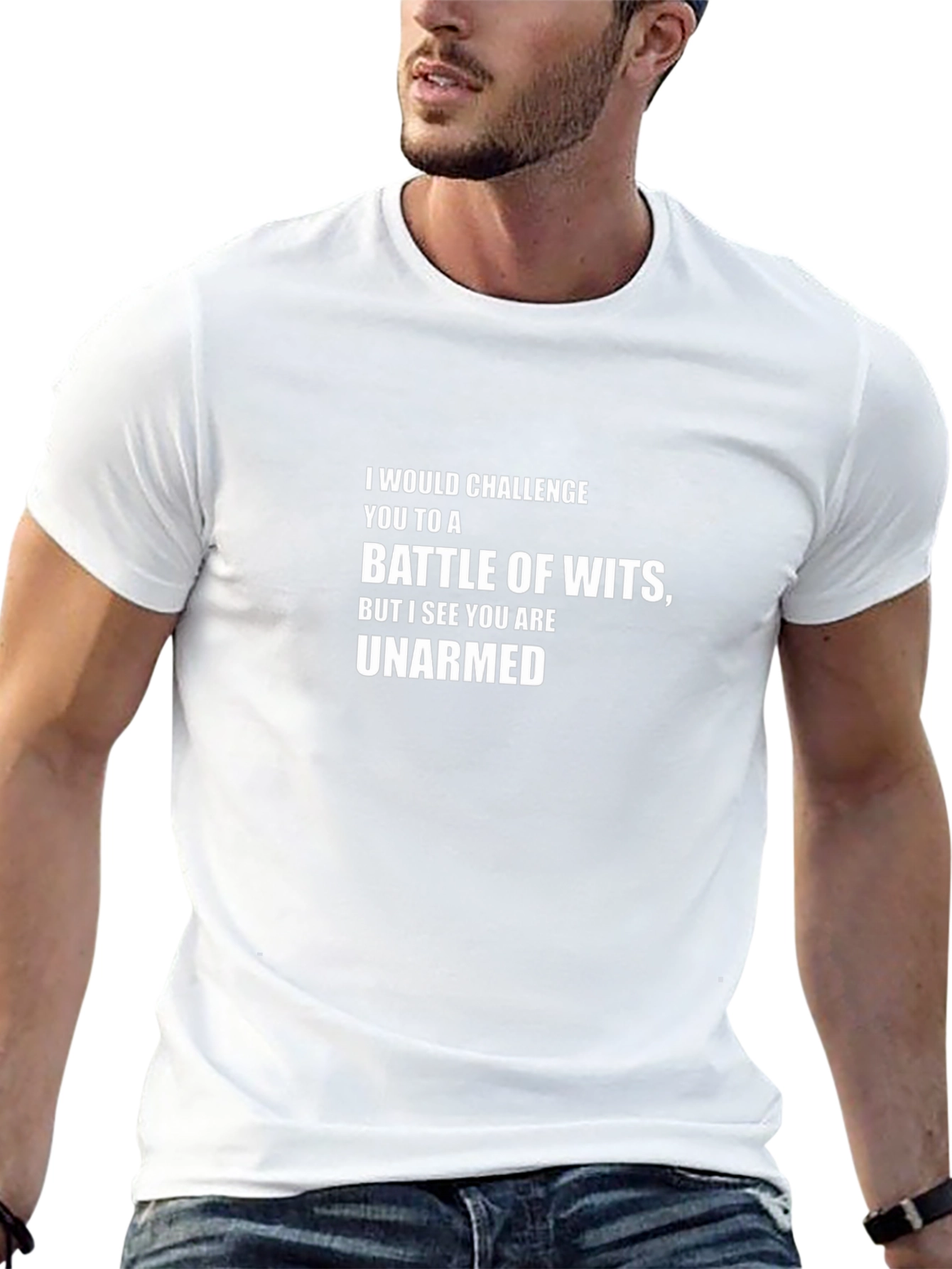 Battle of Wits T-Shirt: Unarmed Statement Tee
