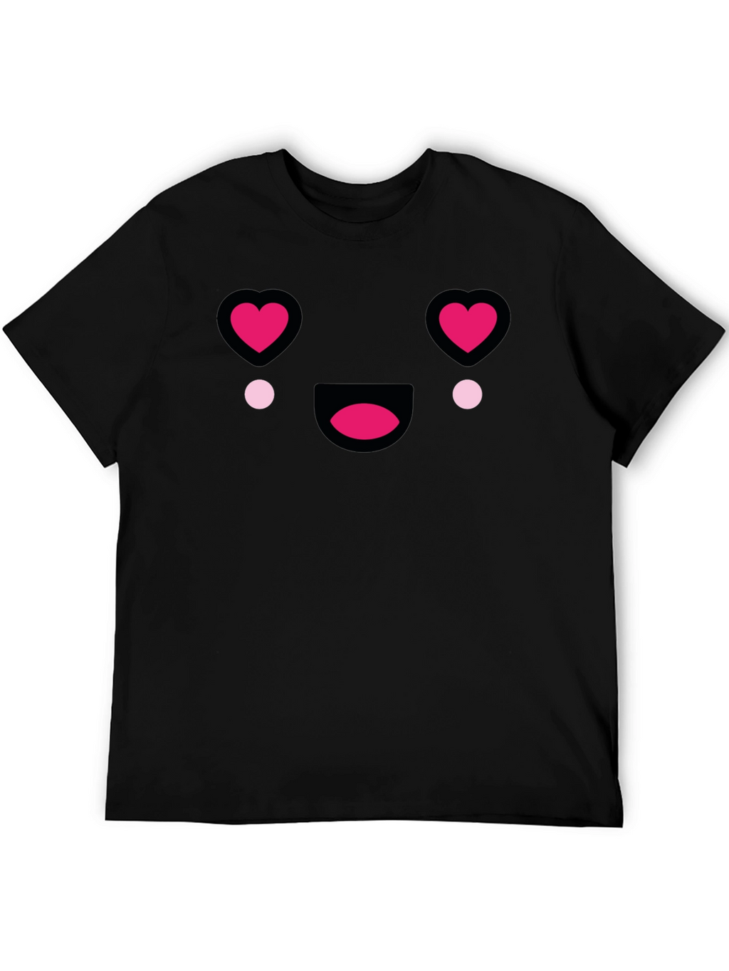 Heart Eyes Emoji T-Shirt - Black Tee