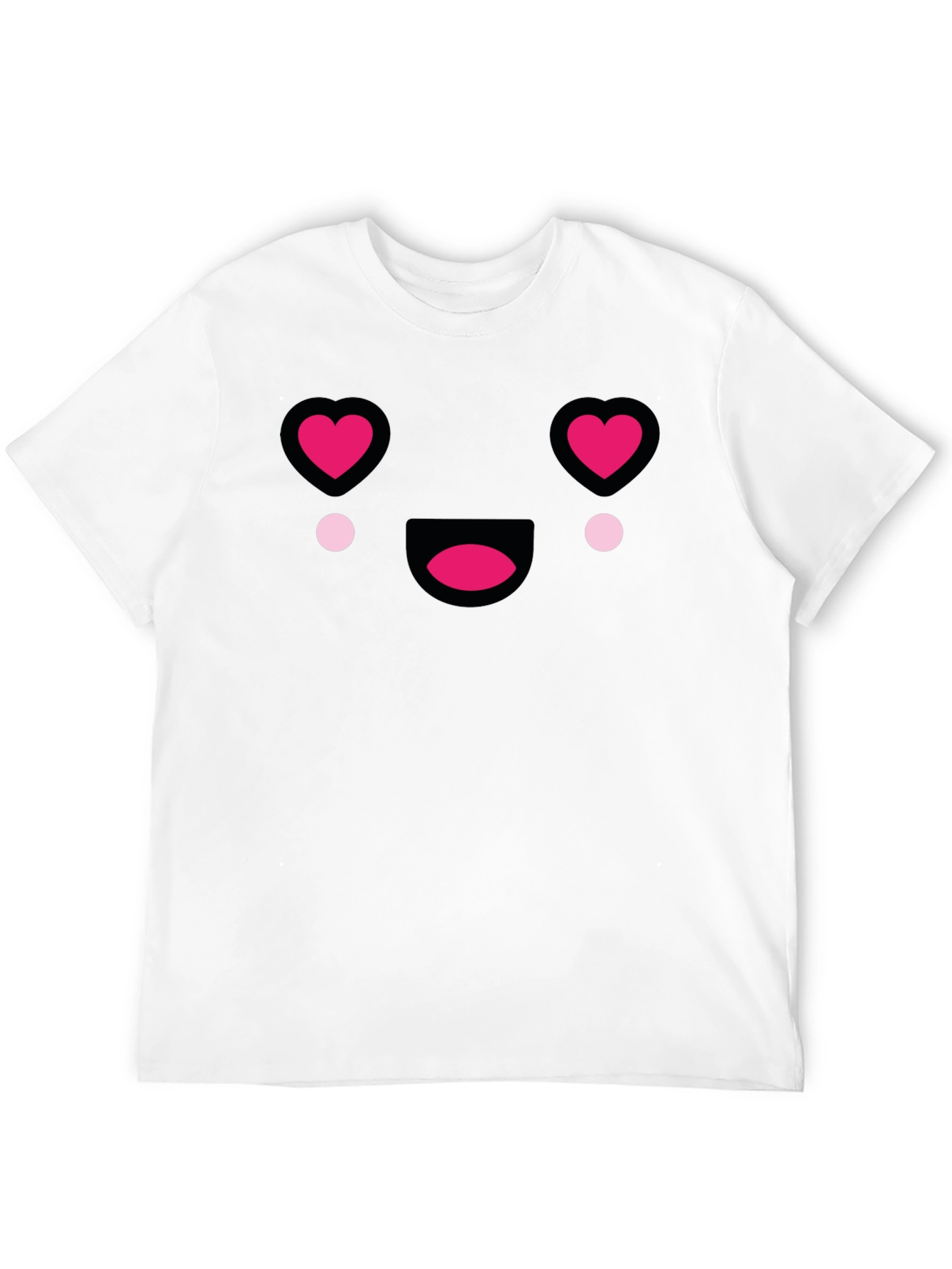 Heart Eyes Emoji T-Shirt - Black Tee