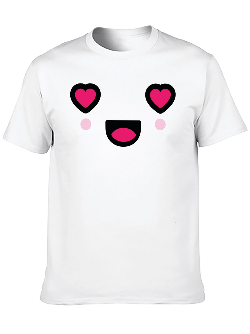 Heart Eyes Emoji T-Shirt - Black Tee