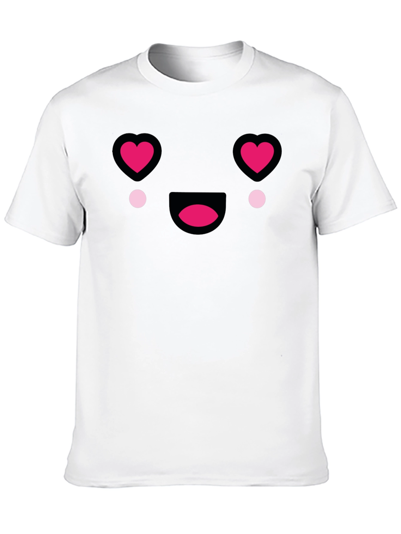 Heart Eyes Emoji T-Shirt - Black Tee
