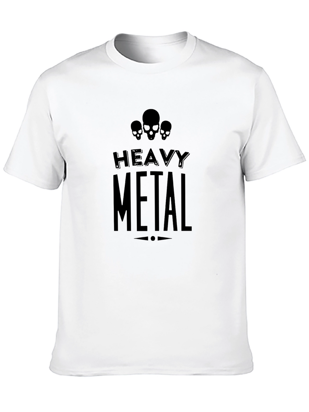 Heavy Metal Skull T-Shirt Mens Graphic Tee