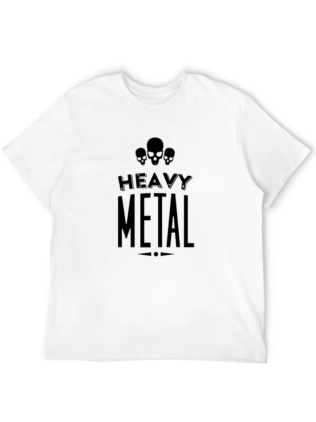 Heavy Metal Skull T-Shirt Mens Graphic Tee