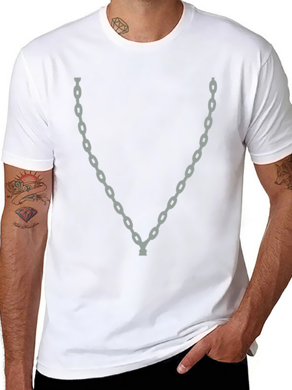 Chain Graphic Tee - Mens Black T-Shirt