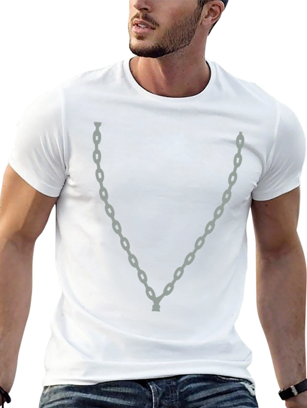 Chain Graphic Tee - Mens Black T-Shirt