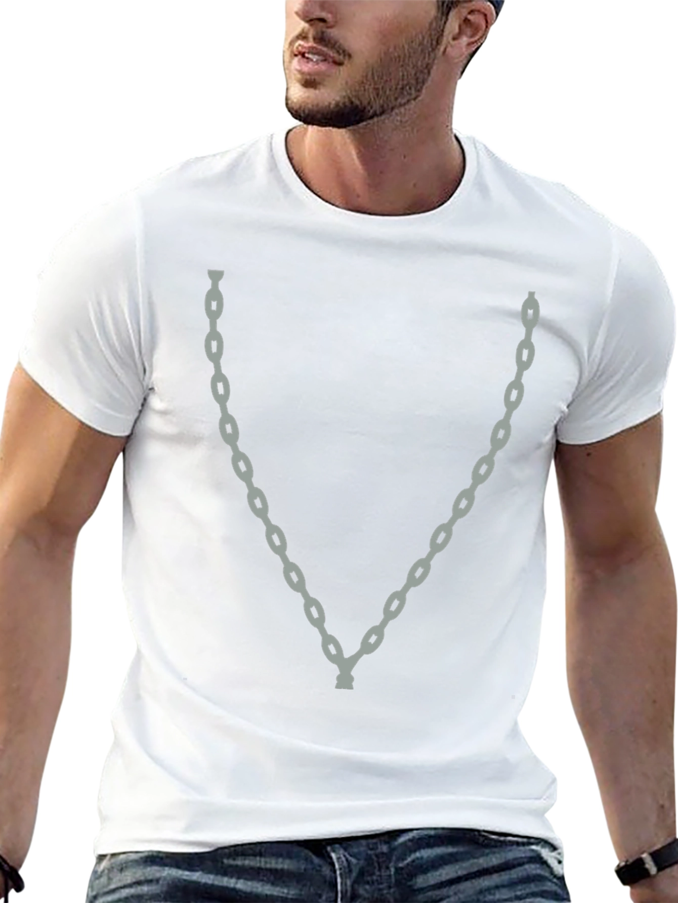 Chain Graphic Tee - Mens Black T-Shirt
