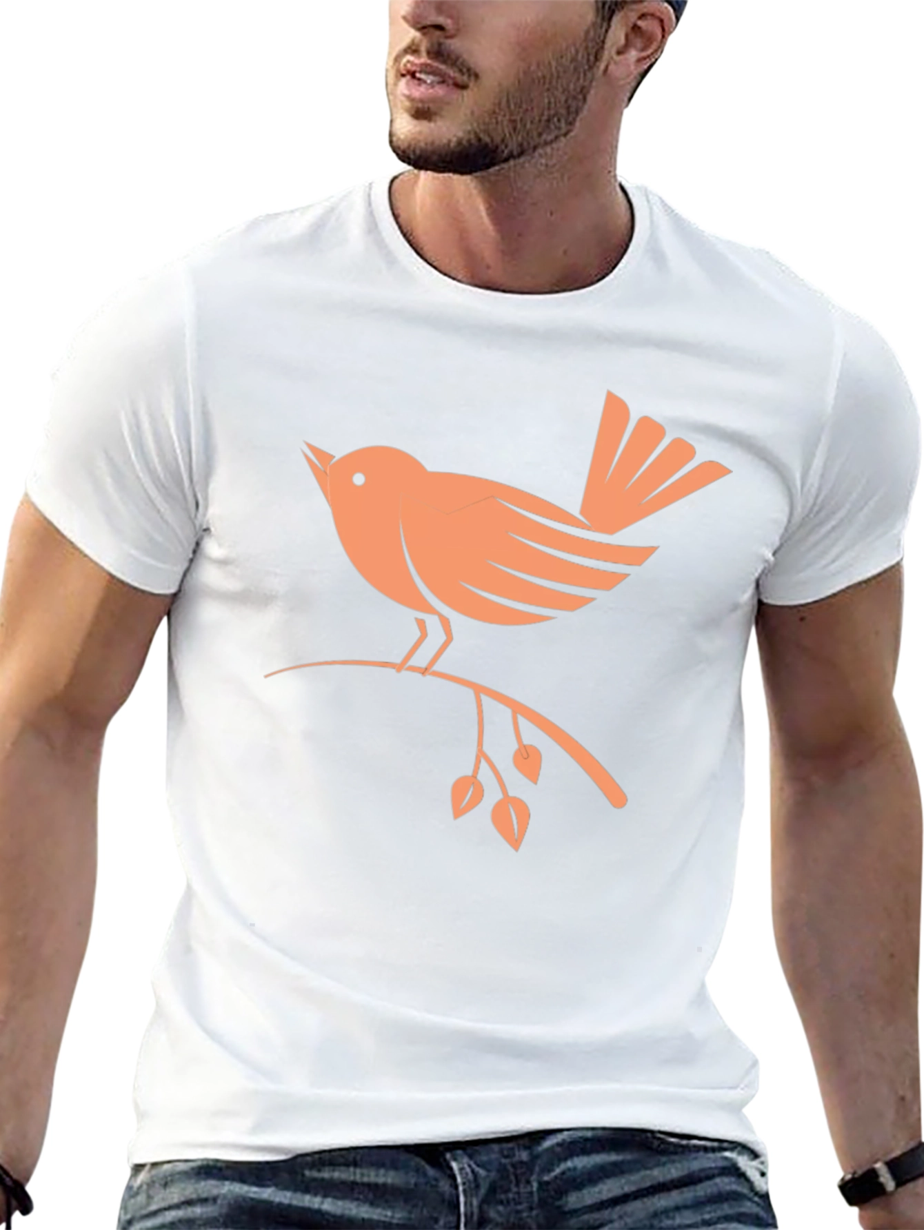 Bird on Branch Graphic Tee - Stylish Unisex Shirt