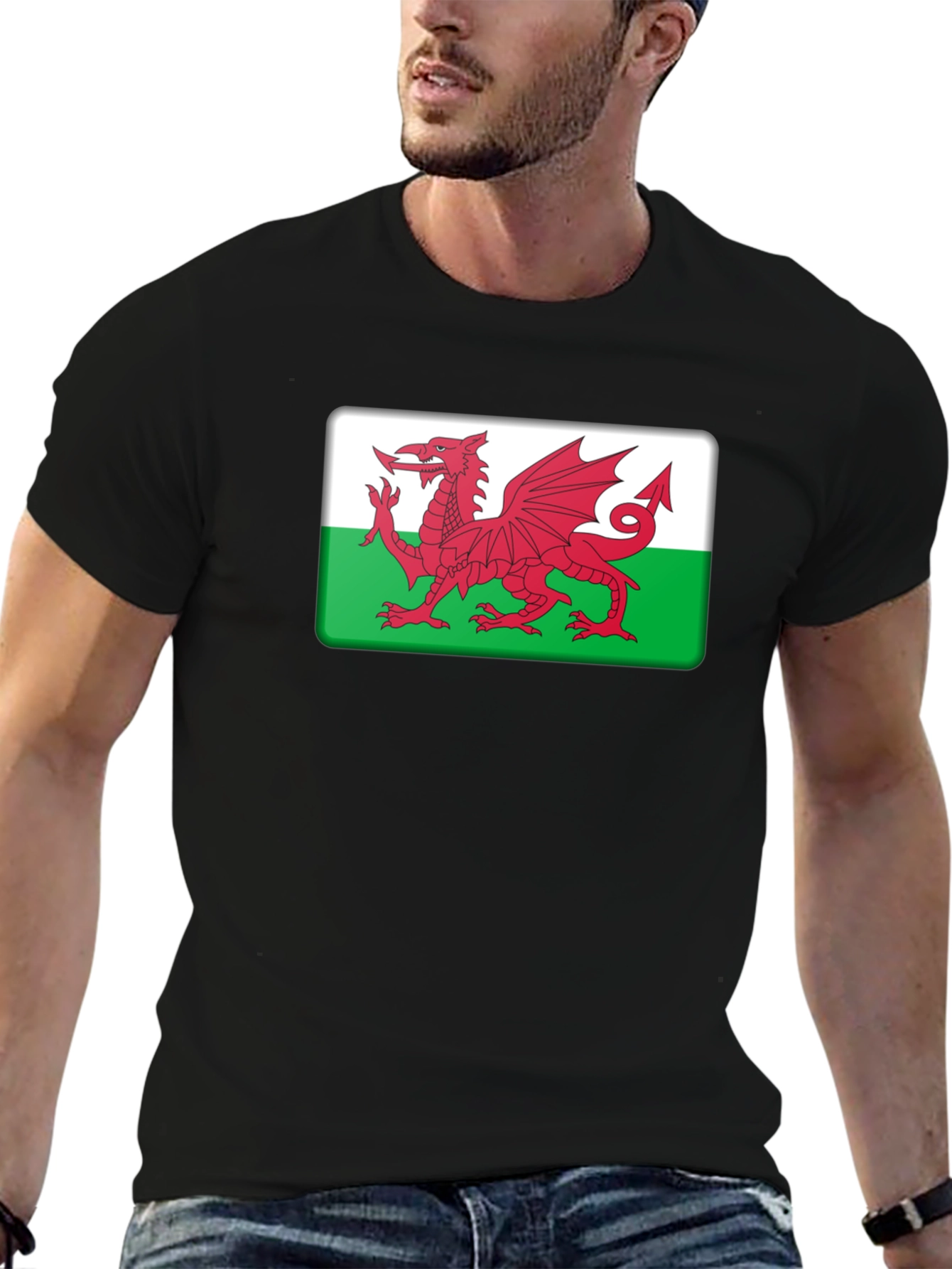 Welsh Dragon Flag T-Shirt Wales Cymru Pride