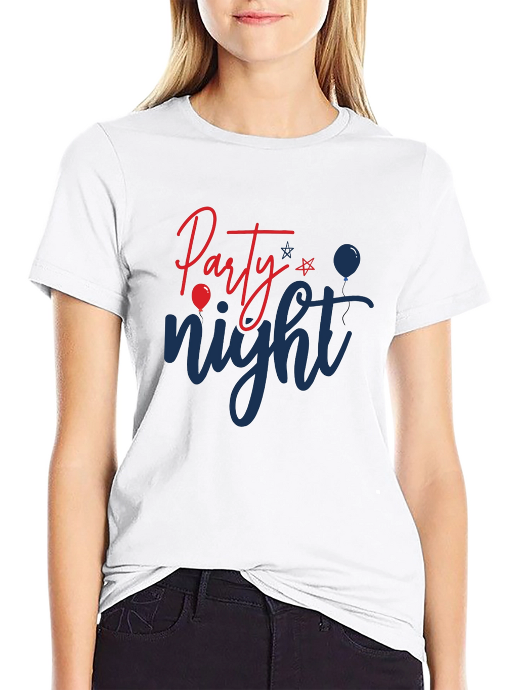 Party Night Graphic Tee - Black