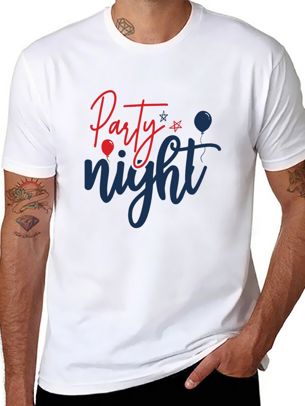 Party Night Graphic Tee - Black