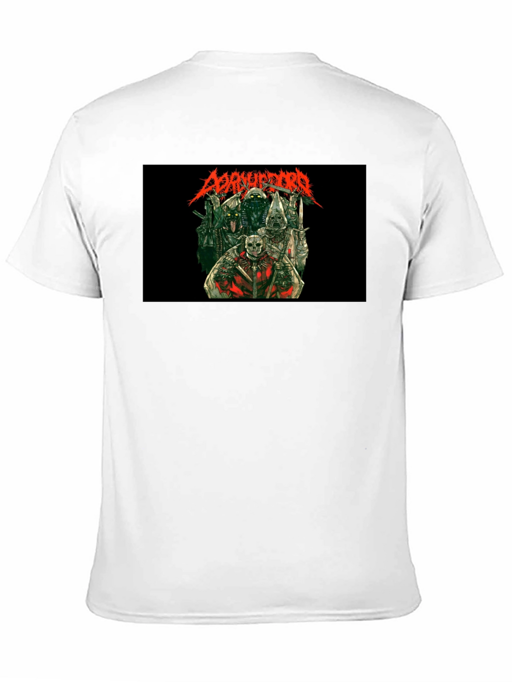 Disturbing Graphic Print Black T-Shirt
