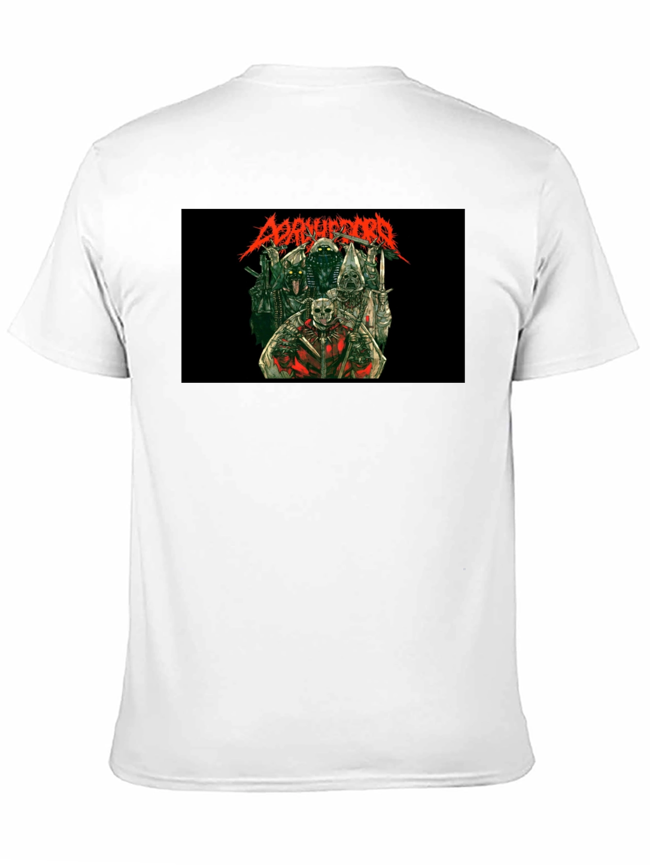 Disturbing Graphic Print Black T-Shirt