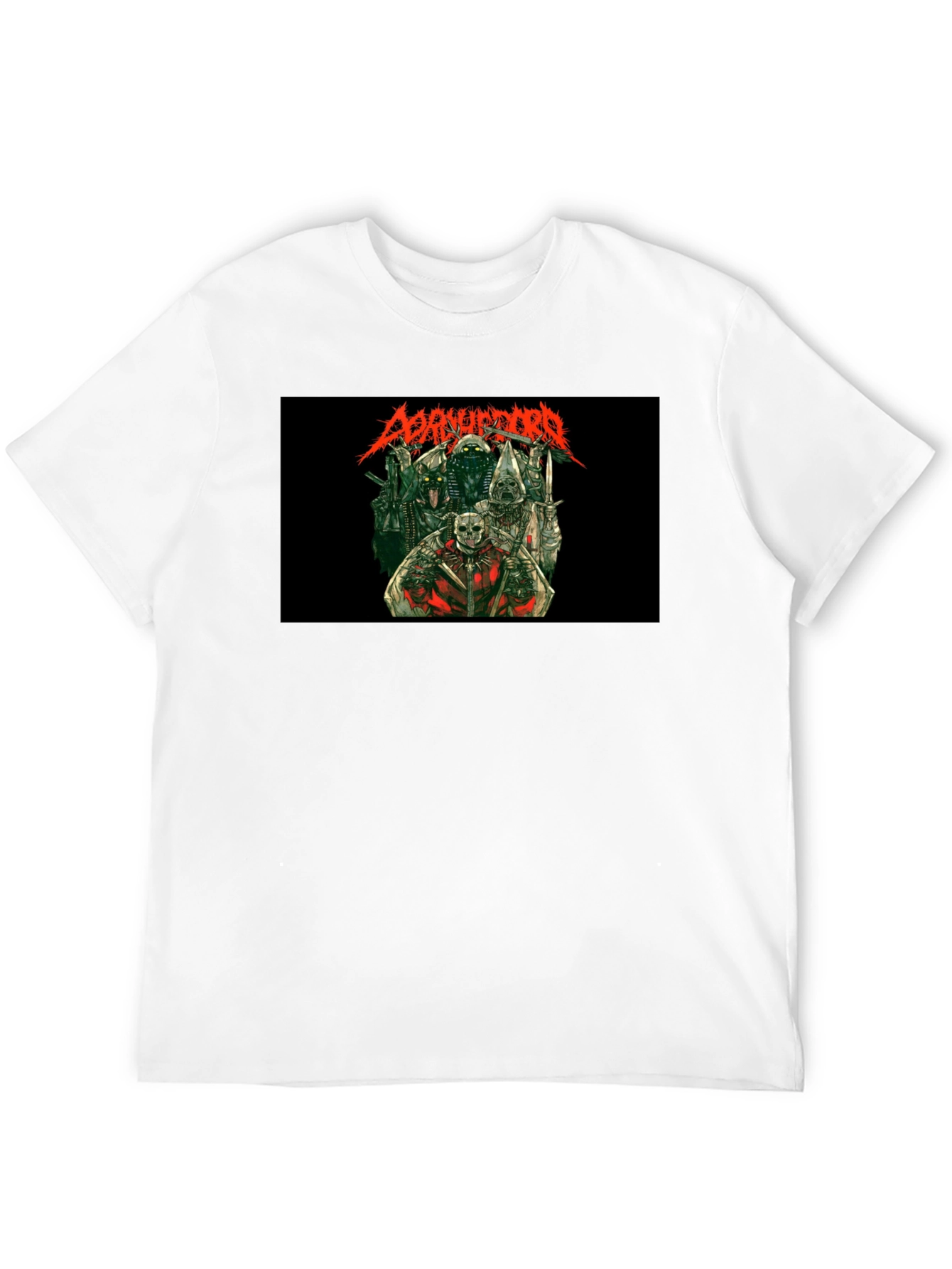 Disturbing Graphic Print Black T-Shirt